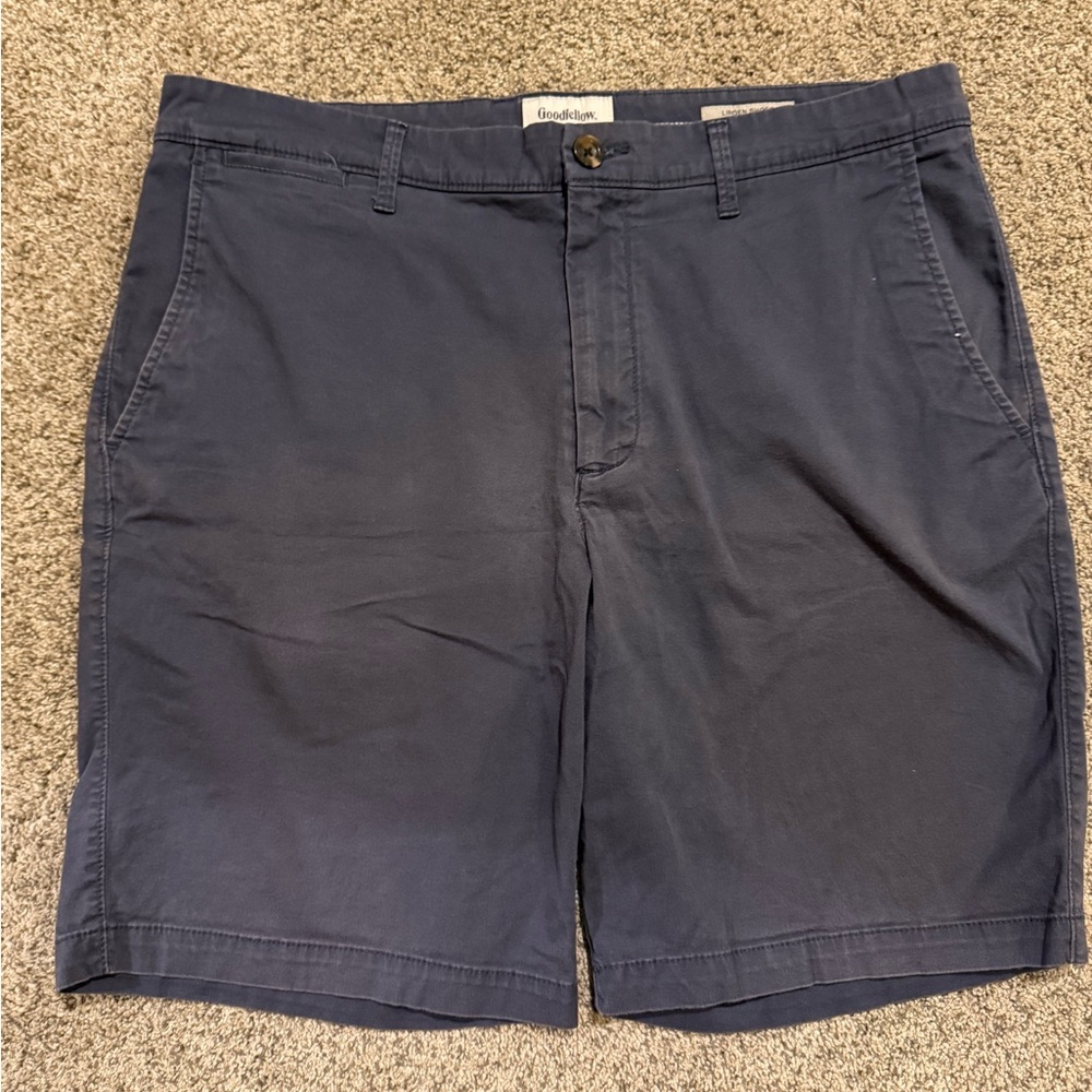 Goodfellow & Co Men's Dark Blue Flat Front Shorts
